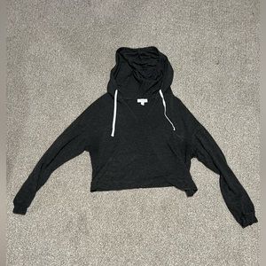 Colsie Grey Cropped Hoodie